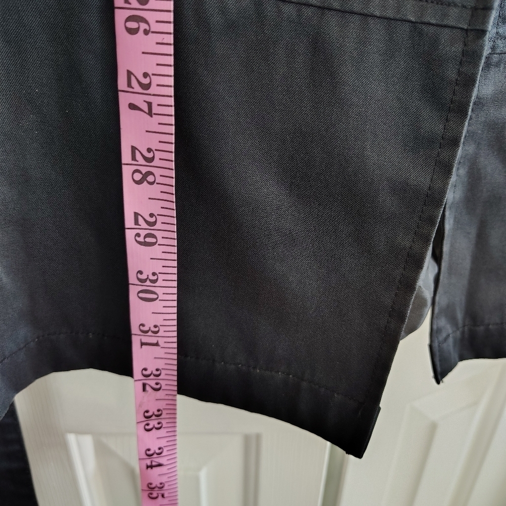 DKNY Black Trench Coat Classic M - Picture 11 of 12